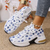 Stylish Newness Chic Riviera Polka Dot Sneakers lightweight and breathable perfect for all seasons