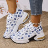 Stylish Newness Chic Riviera Polka Dot Sneakers lightweight and breathable perfect for all seasons