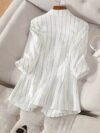City Chic Womens Pinstripe Casual Blazer in springsummer Effortlessly chic and comfortable