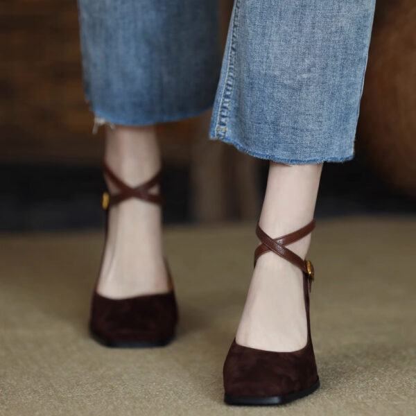 Timeless Chic Newness Retro Mary Jane Heels in color   Vintage inspired design with modern comfort
