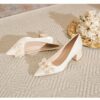 Newness Ethereal Bloom Floral Block Heels Elevate your style with these chic and comfortable floral block heels perfect for any occasion