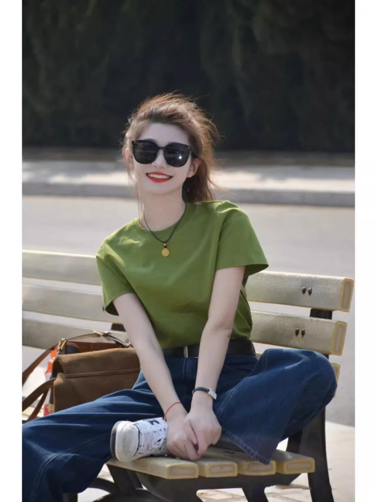 Newness Effortless Chic High Waisted Wide Leg Jeans in a flattering light wash showcasing the perfect wide leg and high waist