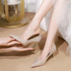 Newness Celestial Sparkle Glitter Stiletto Heels Dazzle in these glamorous glitter heels perfect for weddings parties and special occasions