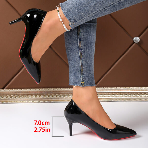 Newness Noir Nights Black Stiletto Heels Elevate your style with these elegant black stiletto heels perfect for any occasion