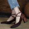 Timeless Chic Newness Retro Mary Jane Heels in color   Vintage inspired design with modern comfort