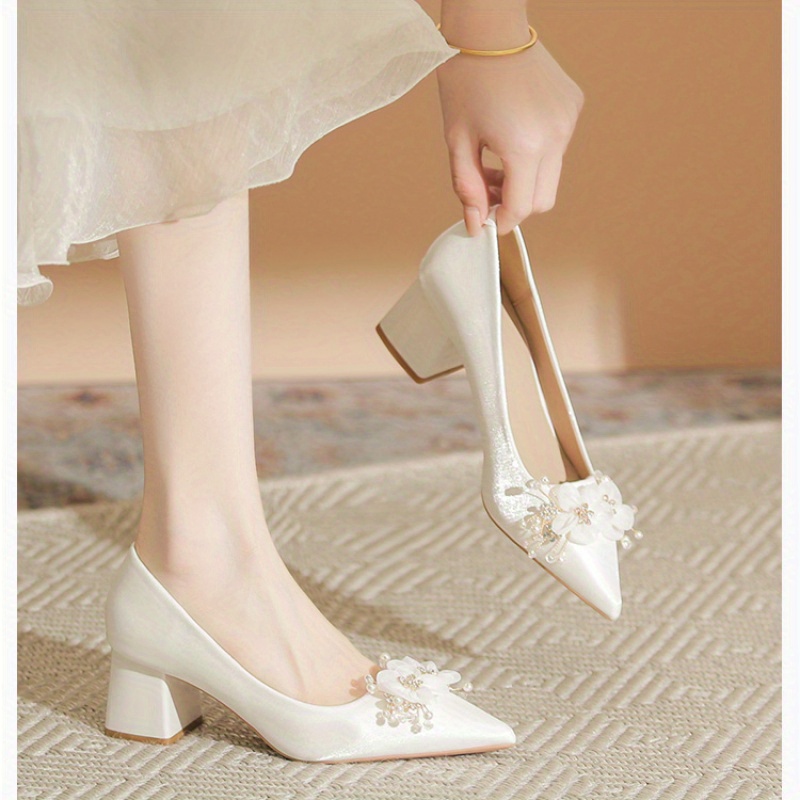 Newness Ethereal Bloom Floral Block Heels: Elevate your style with these chic and comfortable floral block heels, perfect for any occasion.