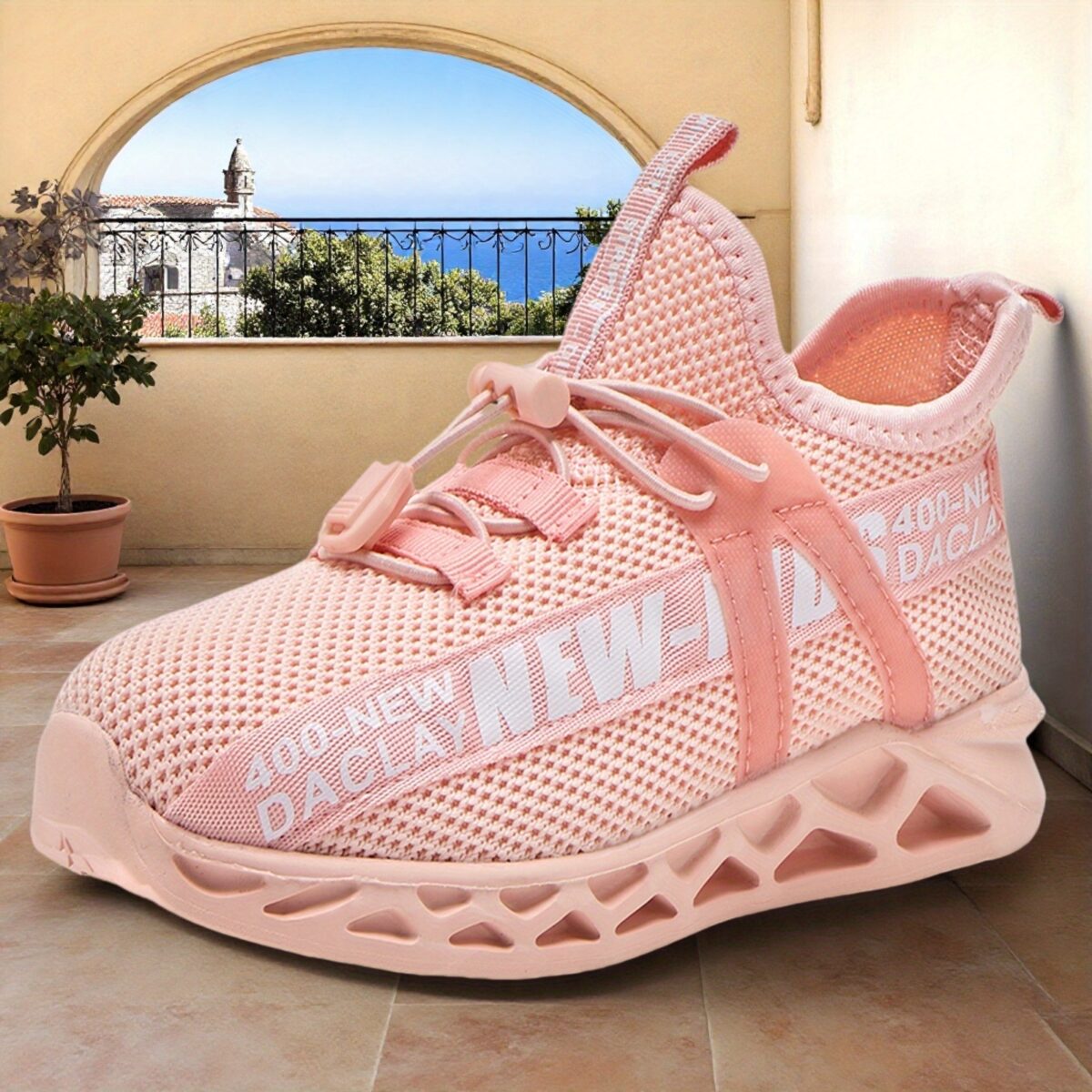 Stylish and comfortable ActiveStride girls low top basketball sneakers in breathable mesh and PU perfect for sports and casual wear
