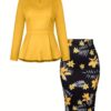 Golden Hour Floral Print Two Piece Set Chic and sophisticated floral print two piece outfit perfect for any occasion