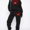 Stay cozy and stylish in the Newness Sunset Boulevard California Print Hoodie  Sweatpants Set Fleece lined for ultimate comfort this chic set features a vibrant California print