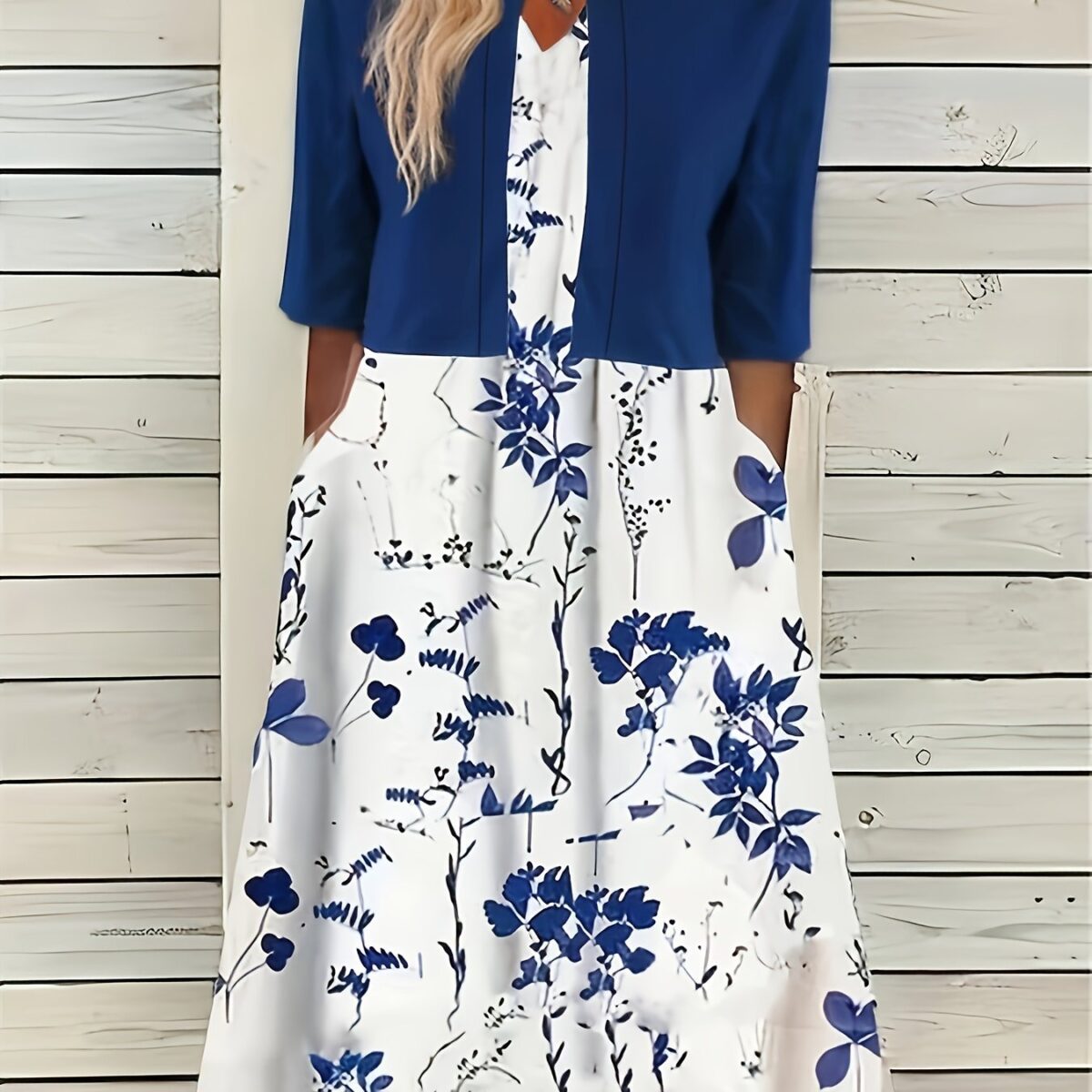 Effortlessly chic Azure Bloom floral print dress from Newness perfect for springsummer