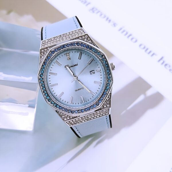 Newness Celestial Quartz Fashion Watch: A sophisticated timepiece showcasing a blend of modern design and timeless elegance.