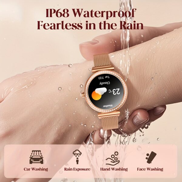 Newness Celestial Dusk Luxury Smartwatch showcasing its elegant design and advanced features.
