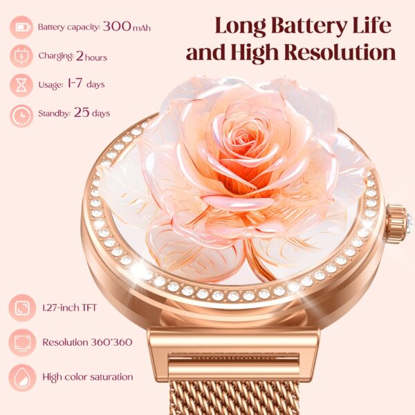 Newness Celestial Dusk Luxury Smartwatch showcasing its elegant design and advanced features.