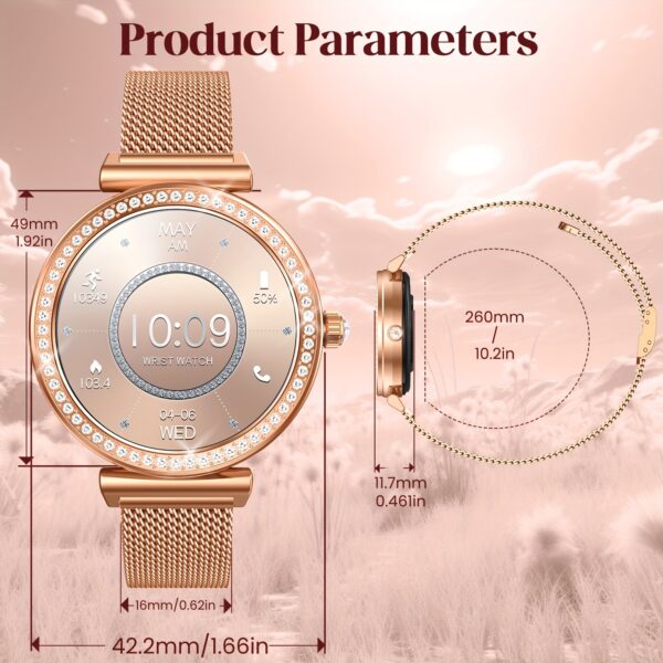 Newness Celestial Dusk Luxury Smartwatch showcasing its elegant design and advanced features.