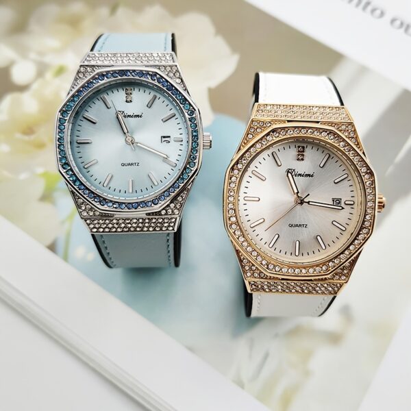 Newness Celestial Quartz Fashion Watch: A sophisticated timepiece showcasing a blend of modern design and timeless elegance.