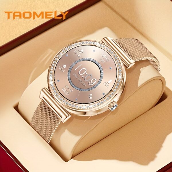 Newness Celestial Dusk Luxury Smartwatch showcasing its elegant design and advanced features.