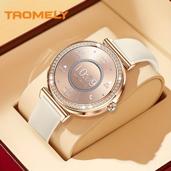 Newness Celestial Dusk Luxury Smartwatch showcasing its elegant design and advanced features.