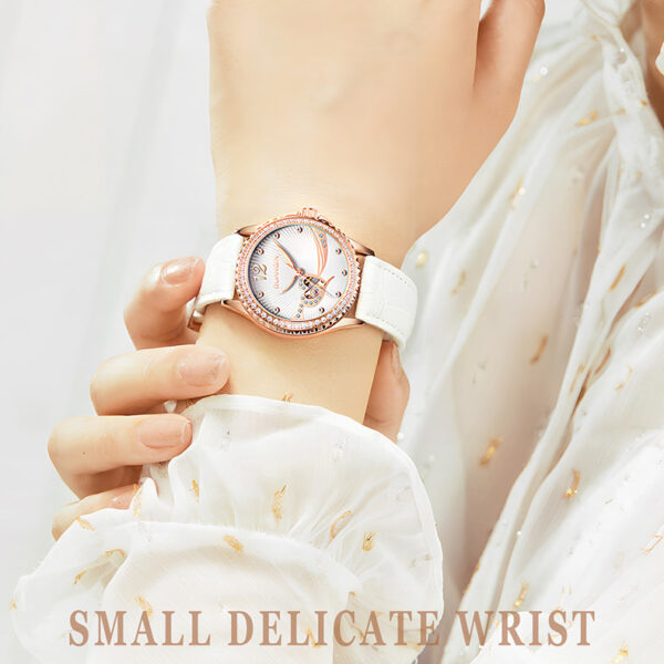 Newness Celestial Radiance Women's Automatic Watch: A stunning wristwatch showcasing timeless elegance and sophisticated design.