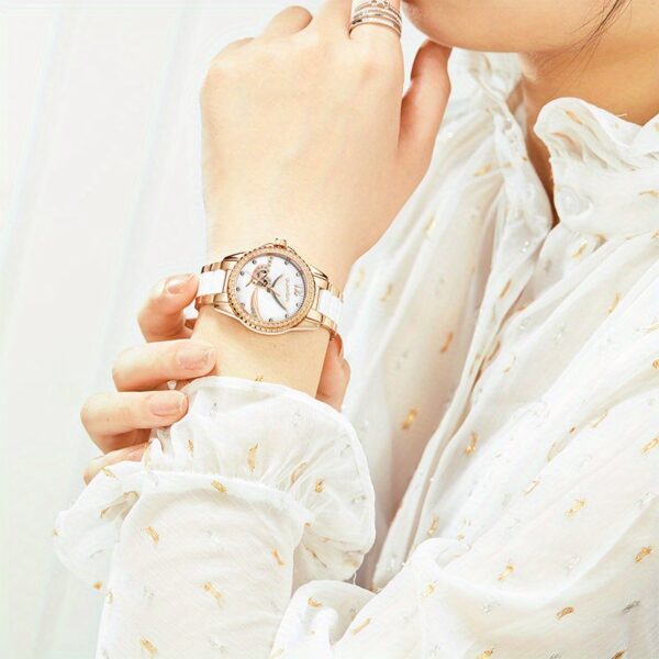 Newness Celestial Radiance Women's Automatic Watch: A stunning wristwatch showcasing timeless elegance and sophisticated design.