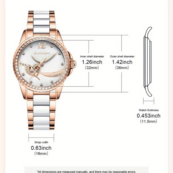 Newness Celestial Radiance Women's Automatic Watch: A stunning wristwatch showcasing timeless elegance and sophisticated design.