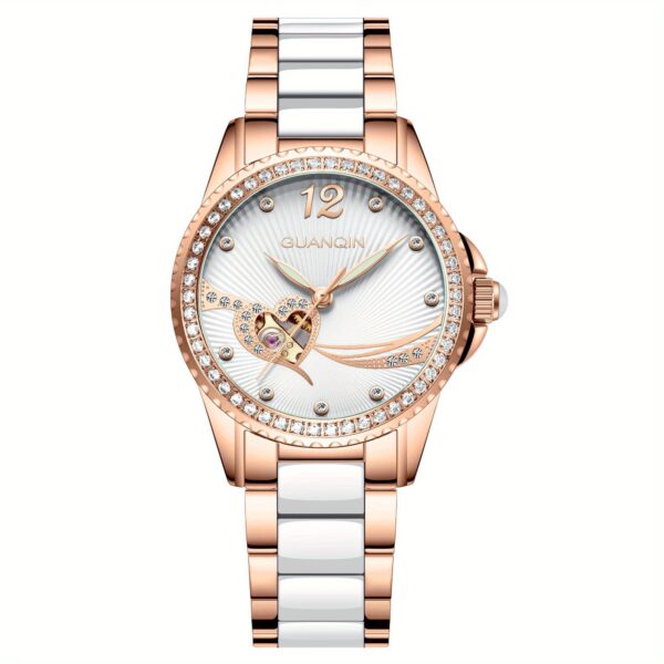 Newness Celestial Radiance Women's Automatic Watch: A stunning wristwatch showcasing timeless elegance and sophisticated design.
