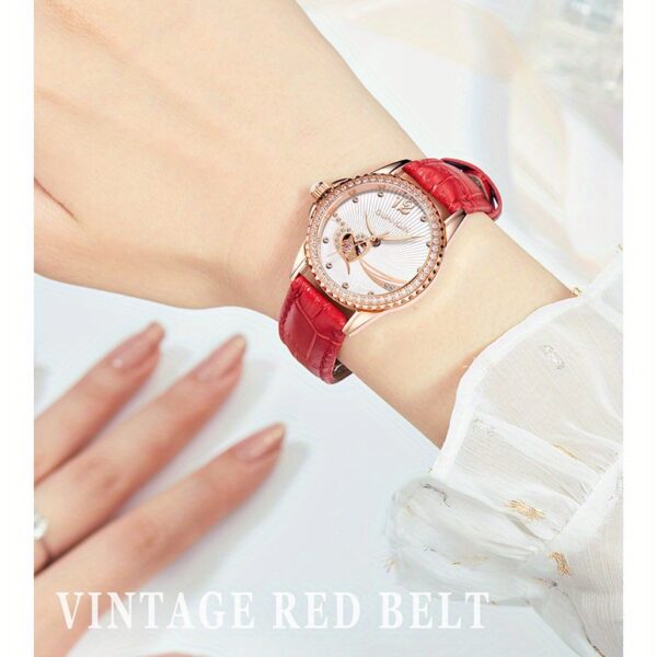 Newness Celestial Radiance Women's Automatic Watch: A stunning wristwatch showcasing timeless elegance and sophisticated design.