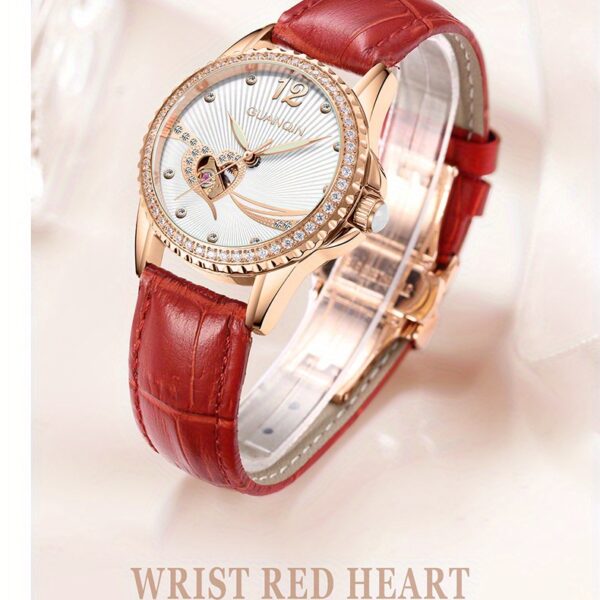 Newness Celestial Radiance Women's Automatic Watch: A stunning wristwatch showcasing timeless elegance and sophisticated design.
