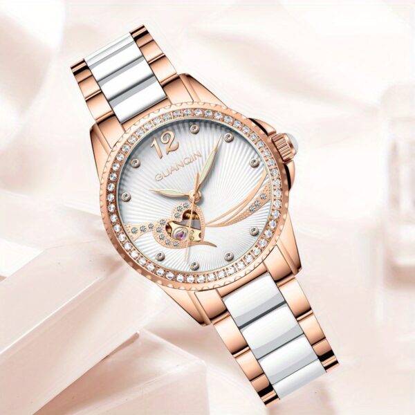 Newness Celestial Radiance Women's Automatic Watch: A stunning wristwatch showcasing timeless elegance and sophisticated design.
