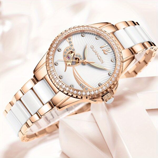 Newness Celestial Radiance Women's Automatic Watch: A stunning wristwatch showcasing timeless elegance and sophisticated design.