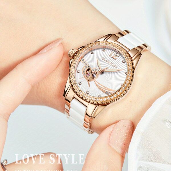 Newness Celestial Radiance Women's Automatic Watch: A stunning wristwatch showcasing timeless elegance and sophisticated design.