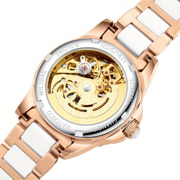 Newness Celestial Radiance Women's Automatic Watch: A stunning wristwatch showcasing timeless elegance and sophisticated design.